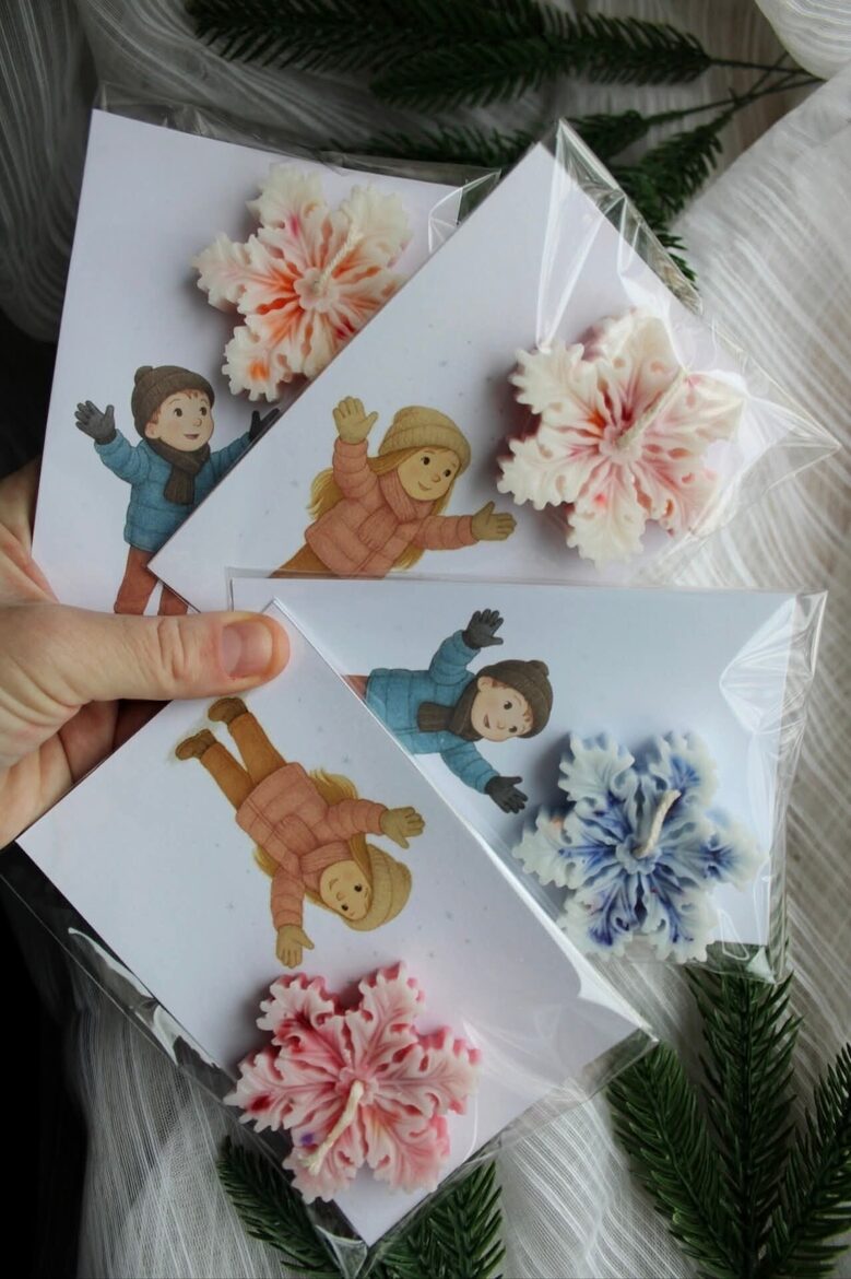 Kartiņa ar sniegpārsliņu