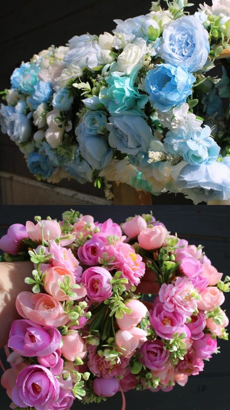 Mākslīgo ziedu vainagi